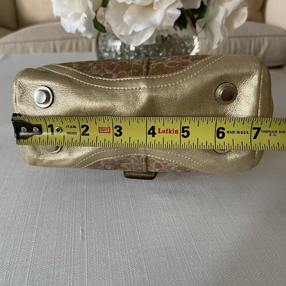 Coach Gold Metallic Madison Evening Bag - Picture 12 of 15